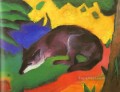 Blue Black Fox Expressionism